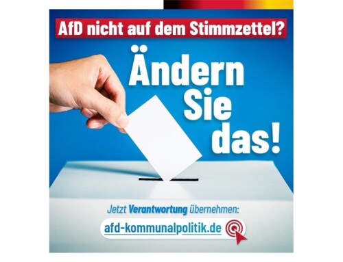 ++ Machen Sie die AfD bei sich wählbar! ++