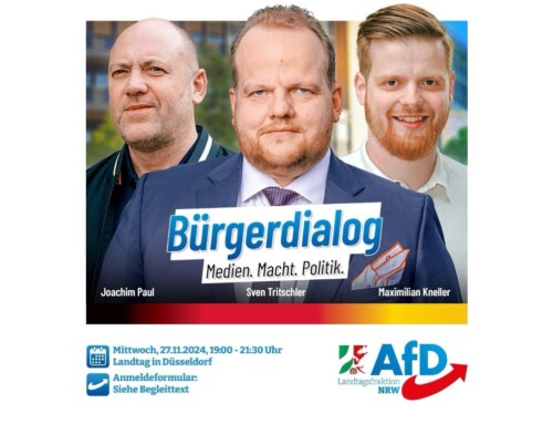 ++ Jetzt anmelden: Bürgerdialog im Landtag NRW! ++