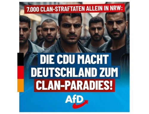 ++ 7.000 Clan-Straftaten allein in NRW, 7.000-mal bleibt die CDU untätig! ++