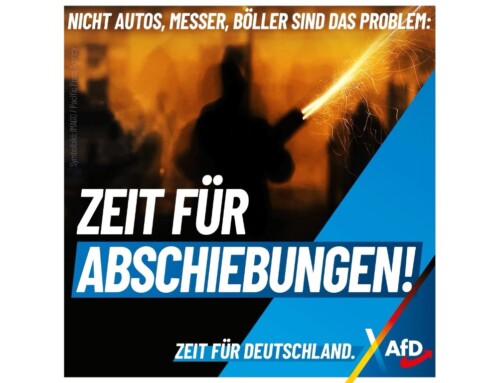 ++ Nicht Autos, Messer oder Böller sind das Problem: Zeit für Abschiebungen statt Verbote! ++