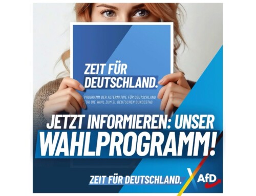 ++ Jetzt über unser Wahlprogramm informieren! ++