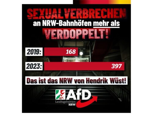 ++ Sexualverbrechen an NRW-Bahnhöfen mehr als verdoppelt! ++