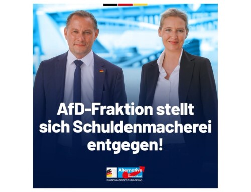 ++ AfD stellt sich Schuldenmacherei entgegen! ++