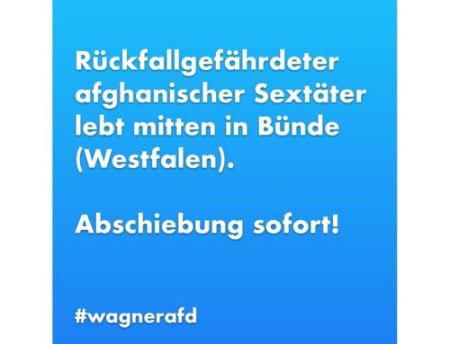 ++ Abschiebung sofort: Afghanischer Sextäter lebt mitten in Bünde! ++