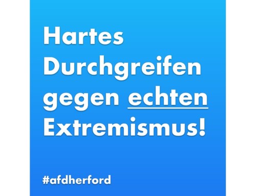 ++ AfD Herford: Linke Provokation konsequent ahnden! ++