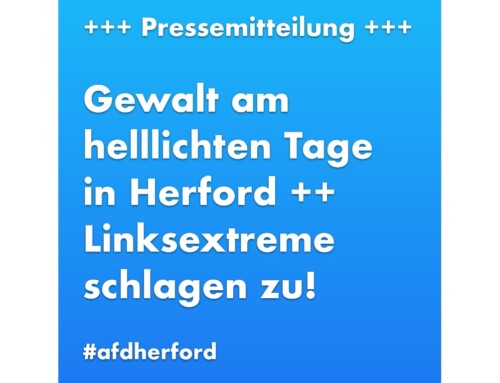 ++ Gewalt am helllichten Tage in Herford ++ Linksextreme schlagen zu! ++