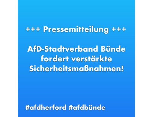 „Innere Sicherheit erodiert nun auch im einst beschaulichen Bünde!“