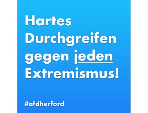 ++ AfD Herford: Linke Provokation konsequent ahnden! ++