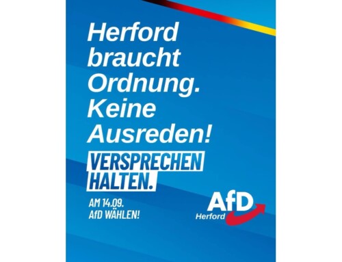 ++ Herford braucht Ordnung. Nicht Ausreden! ++