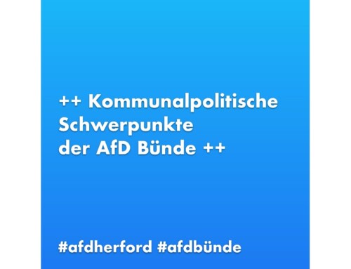 ++ AfD Bünde: Probleme erkennen und handeln – Schluss mit der Schönrederei! ++