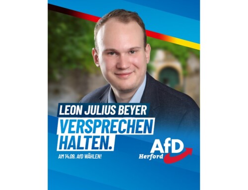 ++ Unser Kandidat für den Stadtrat und den Kreistag Herford: Leon Julius Beyer ++