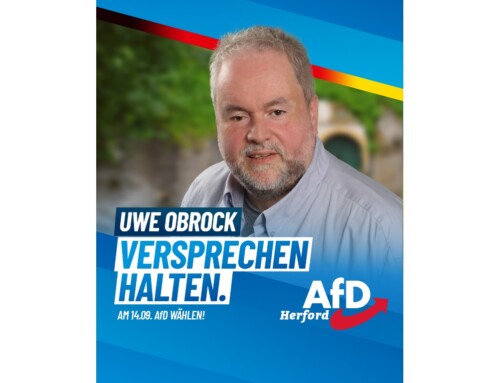 ++ Unser Kandidat für den Stadtrat in Bünde: Uwe Obrock ++