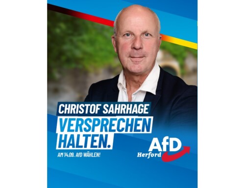 ++ Unser Kandidat für den Kreistag Herford: Christof Sahrhage ++
