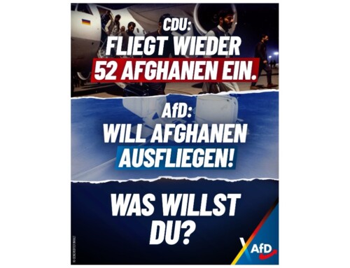 ++ CDU fliegt wieder 52 Afghanen ein – AfD will Afghanen abschieben: Was willst Du? ++