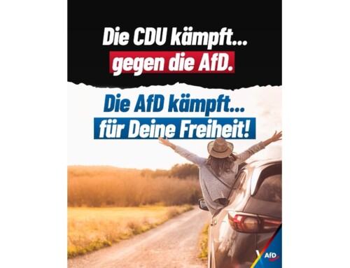 ++ Die CDU kämpft gegen die AfD – Die AfD kämpft für Deine Freiheit! ++