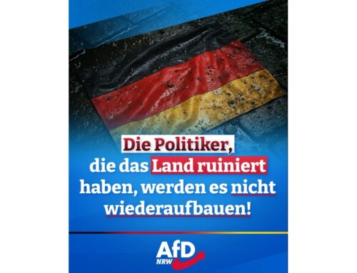 ++ Die, die das Land ruinierten, werden es nicht wieder aufbauen! ++