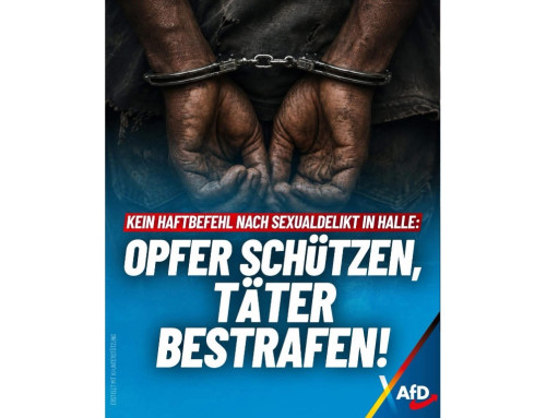 ++ Kein Haftbefehl nach Sexualdelikt in Halle: Opfer schützen, Täter bestrafen! ++