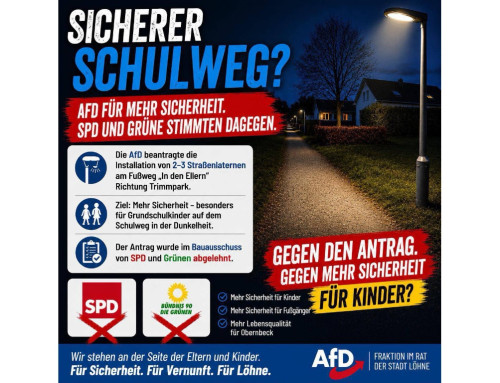 ++ 🚸 Sicherer Schulweg? SPD und Grüne stimmten dagegen. ++